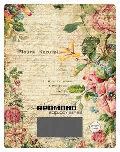 Весы кухонные электронные RS 736 макс вес 8кг рисунок цветы Redmond