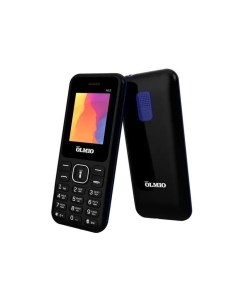 Мобильный телефон A12 черный синий Olmio