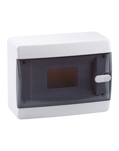 Корпус 145775 пластиковый навесной OptiBox P CNK 1 08 IP41 прозрачная черная дверь Кэаз