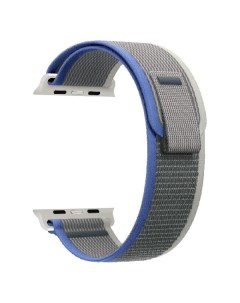 Ремешок на руку DSN 25 40 GR нейлоновый для Apple Watch 38 40 41 mm grey blue Lyambda