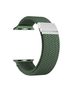 Ремешок на руку DSN 18 40 DG плетеный нейлоновый для Apple Watch 38 40 41 mm green Lyambda