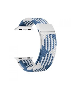 Ремешок на руку DSN 18 40 BLW плетеный нейлоновый для Apple Watch 38 40 41 mm blue white Lyambda