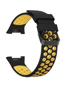 Ремешок на руку DSJ7 03 X7PRO BY силиконовый для Xiaomi Smart Band 7 Pro black yellow Lyambda