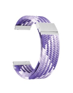 Ремешок на руку DSN 13 20 VT плетеный нейлоновый для часов 20 mm purple white Lyambda
