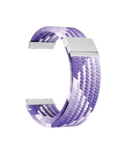 Ремешок на руку DSN 13 22 VT плетеный нейлоновый для часов 22 mm purple white Lyambda