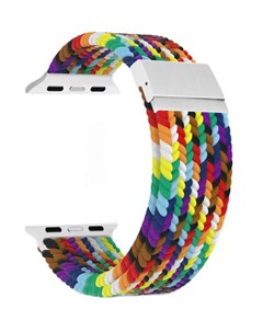 Ремешок на руку DSN 18 44 SC плетеный нейлоновый для Apple Watch 42 44 45 49 mm seven color Lyambda
