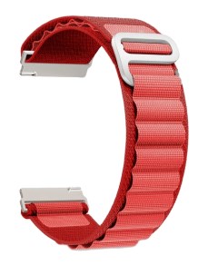 Ремешок на руку DSN 24 44 RD петлевой нейлоновый для Apple Watch 42 44 45 49 mm red Lyambda
