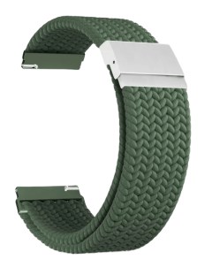 Ремешок на руку DSN 13 20 DG плетеный нейлоновый для часов 20 mm green Lyambda
