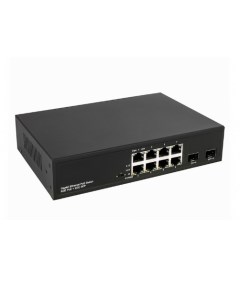 Коммутатор PoE NS SW 8G2G P Gigabit Ethernet на 8 RJ45 2 SFP порта Порты 8 х GE 10 100 1000 Base T с Nst