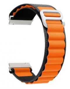Ремешок на руку DSN 24 40 BO петлевой нейлоновый для Apple Watch 38 40 41 mm black orange Lyambda