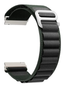 Ремешок на руку DSN 24 40 GB петлевой нейлоновый для Apple Watch 38 40 41 mm green black Lyambda