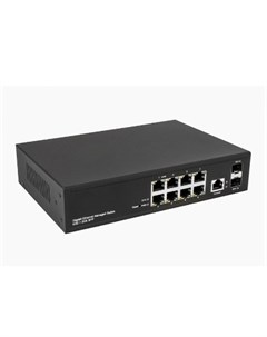 Коммутатор управляемый NS SW 8G2G L Gigabit Ethernet на 10 портов Порты 8 x GE 10 100 1000Base T 2 x Nst