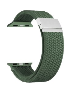 Ремешок на руку DSN 18 44 DG плетеный нейлоновый для Apple Watch 42 44 45 49 mm green Lyambda