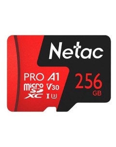 Карта памяти SDXC Micro Netac 256ГБ P500 Extreme Pro NT02P500PRO 256G S 256ГБ P500 Extreme Pro NT02P