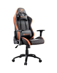Кресло компьютерное игровое Cougar Rampart черный оранжевый Rampart черный оранжевый