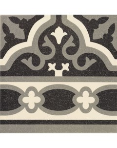 Керамическая плитка Florentine Cenefa Black PT01979 настенная 20х20 см Mainzu