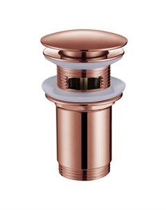 Донный клапан Bequem AF0010MRG с переливом розовое золото матовое Abber