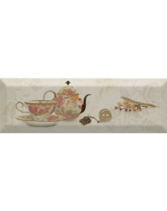 Керамическая плитка Decor Bonjour Tea Marfil 10 х 30 ШТ Monopole
