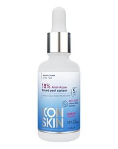 Пилинг для лица с комплексом кислот 18 Re Program Anti Acne 30мл Icon skin
