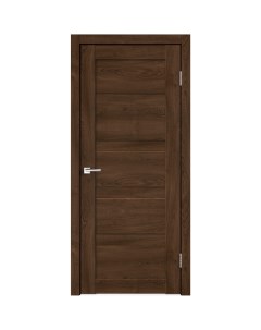 Дверь межкомнатная Лайн ламинированная глухая цвет дуб тернер венге 90x200см Velldoris
