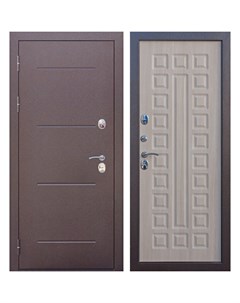 Дверь входная металлическая Isoterma 11 см 860 мм левая цвет антик лиственница мокко Без бренда