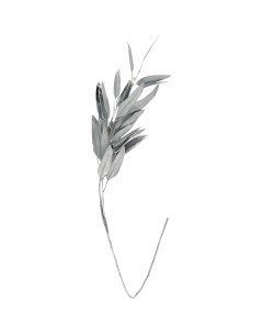 Украшение Ветка 116 см цвет серебро Без бренда