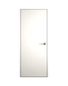 Дверь межкомнатная скрытая правая от себя Invisible 80x230 см эмаль цвет Белый с замком Без бренда