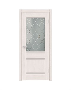 Дверь межкомнатная остекленная без замка и петель в комплекте Тоскана 70x200 см HardFlex цвет дуб те Velldoris