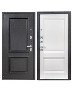 Дверь входная металлическая Порта Р 4 Т80 Белый Букле Графит 880 мм левая Portika