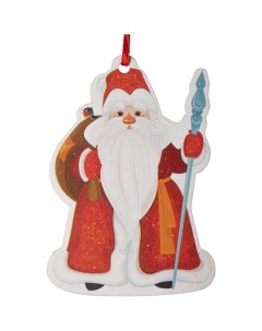 Декоративная подвеска Дед Мороз 10 7x7 5 см цвет разноцветный Без бренда