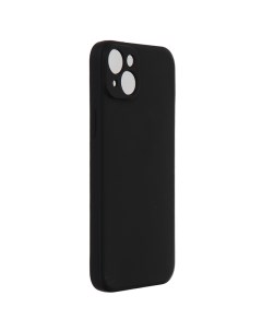 Чехол для APPLE iPhone 15 Plus с защитой камеры и подложкой Silicone Black УТ000037385 Ibox