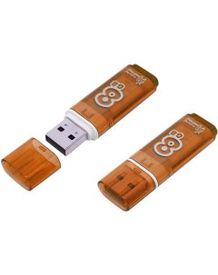 USB Flash Drive 8Gb Glossy Orange SB8GBGS Or Smartbuy