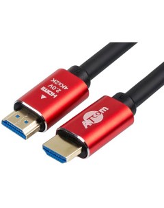 Аксессуар HDMI HDMI Ver 2 0 5m Red Gold AT5943 Atcom