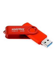 USB Flash Drive 64Gb UFD 3 0 Twist Red SB064GB3TWR Smartbuy