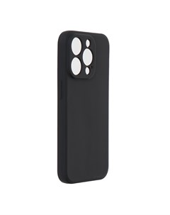 Чехол для APPLE iPhone 15 Pro с защитой камеры и подложкой Silicone Black УТ000037387 Ibox
