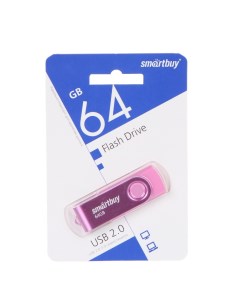 USB Flash Drive 64Gb UFD 2 0 Twist Pink SB064GB2TWP Smartbuy