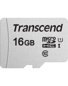 Карта памяти microSDHC 16Gb Class10 TS16GUSD300S w o adapter Transcend