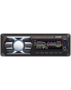 Автомагнитола DCR 300B USB MP3 FM 1DIN 4x45Вт черный Digma