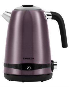 Чайник электрический HYK S4800 2200 Вт чёрный фиолетовый 1 7 л металл Hyundai