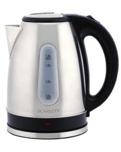 Чайник электрический SC EK21S75 2200 Вт серебристый чёрный 1 8 л металл Scarlett