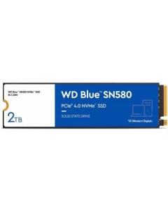 Твердотельный накопитель SSD M 2 2 Tb Blue SN580 Read 3500Mb s Write 3500Mb s TLC WDS200T3B0E Western digital