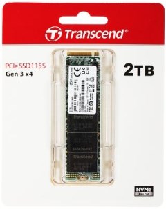 Твердотельный накопитель SSD M 2 2 0Tb MTE115S TS2TMTE115S PCI E 3 0 x4 up to 3200 1900Mbs 3D NAND 8 Transcend