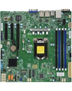 Серверная материнская плата C242 S1151 MATX BLK MBD X11SCL F B Supermicro