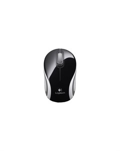 Мышь беспроводная Mini Mouse M187 чёрный серый Logitech