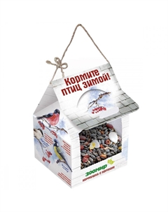 Корм для уличных птиц кормушка с кормом Зоомир
