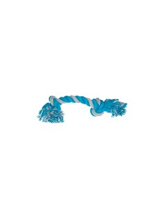 Игрушка для собак Веревка с 2 узлами синий с серым 35 см Petmax