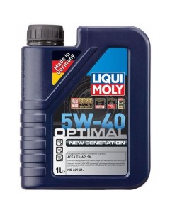 Моторное масло Optimal New Generation 5W 40 1л синтетическое Liqui moly