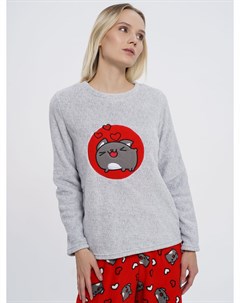 Теплая плюшевая пижама зимняя с котиками Твое