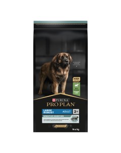 Pro Plan Large Adult Robust для взрослых мощных собак с чувствительным пищеварением Ягненок 14 кг Purina pro plan