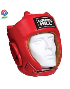 Шлем для боевого самбо Five Star FIAS Approved Красный Green hill